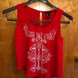 Pattern Open Back Tank